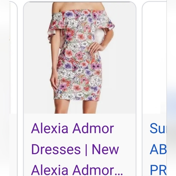 Dress, floral, scuba material, Boston Proper purchase, size 10, mini - Picture 2 of 5